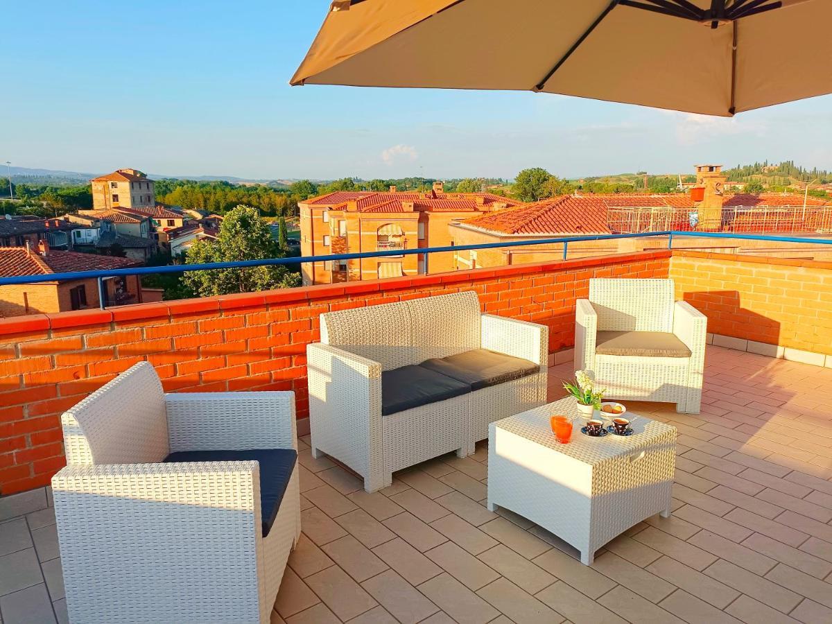 Siena Appartamento Con Splendido Terrazzo Presciano Esterno foto